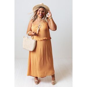 Talulah Clea Maxi Dress Size Small Marigold Abstract Print Boho Beachy